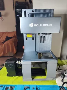 Sculpfun G9 Riser: Engrave Large Tumblers and Cylinders >65