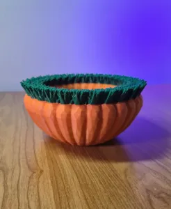 Carrot Patch Snack Bowl with Grass Rim