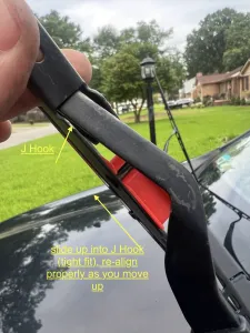 J Hook Wiper Adapter & End Cap