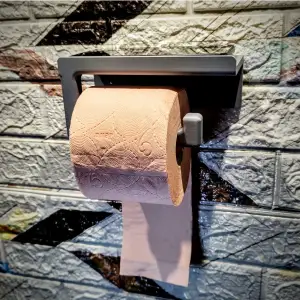 Toilet Paper And Phone Holder Stand