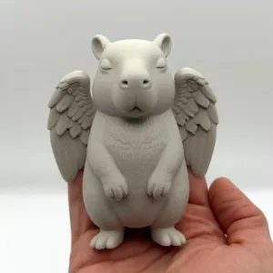 Capybara Angel Figure