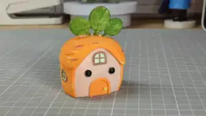 Carrot-Shaped House Piggy Bank
