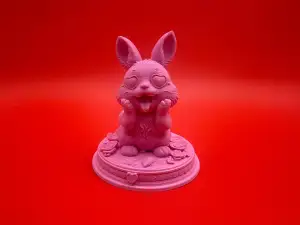 Rabbit with heart eyes