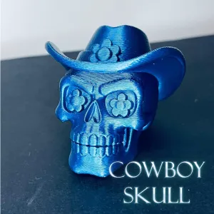 Cowboy skull head decor