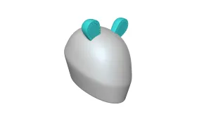 Rounded Ears for Motorcycle Helmets - Accessory