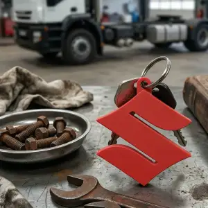 Suzuki Logo Keychain – Single Color