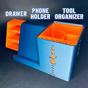 Phone holder drawer tool organizer space theme