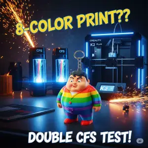 👀 8 COLOR 2 CFS TEST K2 Plus 🔥 Epic Keychain! 🖨️ Fat Boy