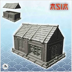 Asian stone building with large windows (21) - asian scenery