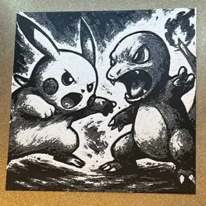 Hueforge Pokemon Fight