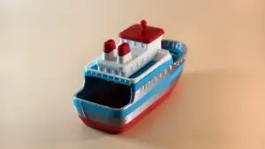 可以浮在水上的汽渡船