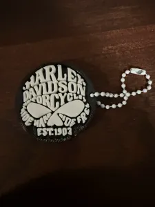 Harley Davidson Skull Keychain, Ride Hard, Ride Free