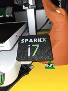 SparkX I7 3d printer screen cover with Logo