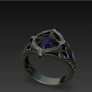 ring stone blue