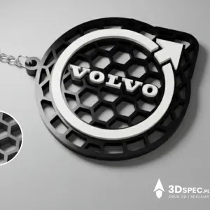 Volvo logo honeycomb keychain