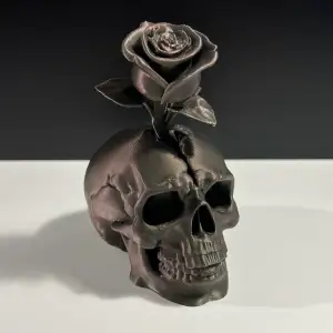 Blooming Rose Skull