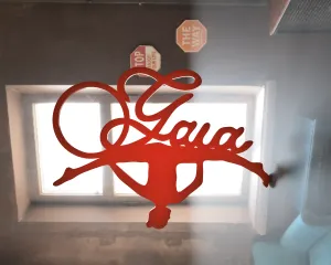 Gaia rhythmic gymnast keychain
