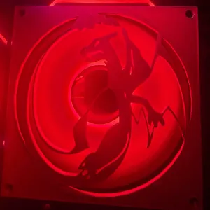 Pokemon charizard 120mm fan grill
