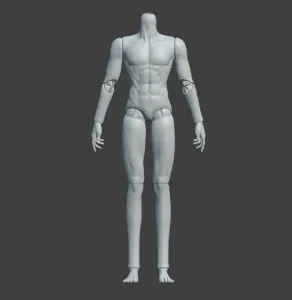 BJD blank body movable doll male muscular body