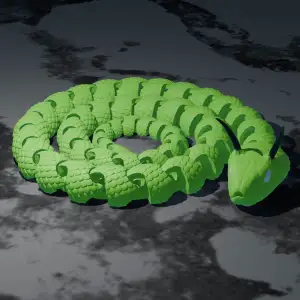 Articulated snake with horns 2.0!