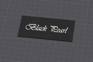 Black Pearl Schild
