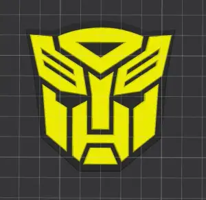 Transformers Logo Motorcycle Fork Emblem
