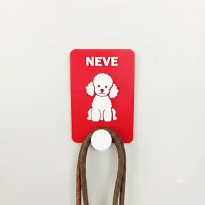 Poodle Name Leash Holder