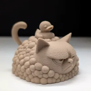 Grumpy Cat in the Bathtub