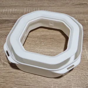 Octagonal box for refilling Litter Locker trash bags