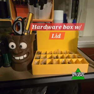 Hardware/Arts and Crafts Storage Box with Lid