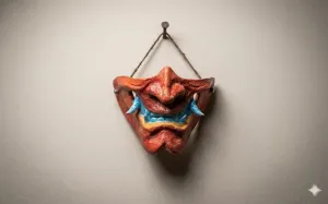 Oni Japanese Mask Multi-Colour