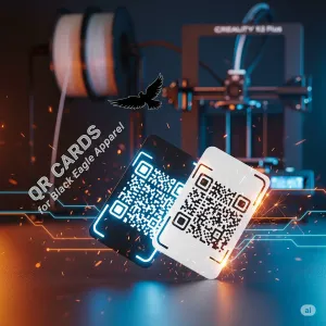 💳 Cleanest QR Cards EVER Printed 🦅 Black Eagle Apparel 🦅