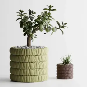 Inflated soft Cloth Planter Plant Pot Vase Series1