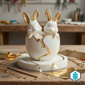 EASTER KINTSUGI — Bunny Egg