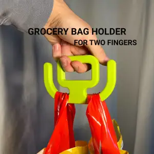 Grocery Bag Holder for Two Fingers
