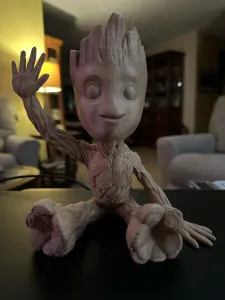 Baby Groot Sitting Waving