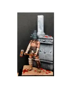 Barbarian by the Stone Altar