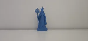 Winter King or St. Nicholas Figurine with Staff and Lantern