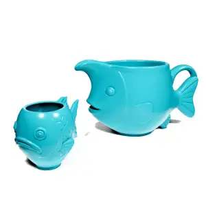 Fish jug and cup