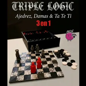 Triple Logic Ove - Ajedrez, Damas y Tateti 3en1