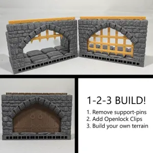 Dungeon tiles - gatehouse (functional)