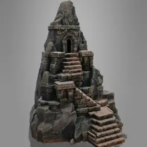 OLD STONE CASTLE IN MINIATURE
