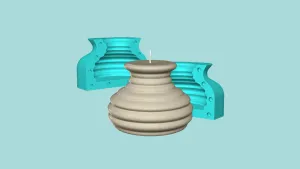 Candle Mold A18 - Molding Maker Wick Template
