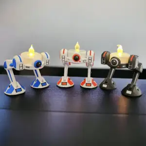 Cosmic Colors Candle Droid