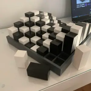 3D landscape Chess board (No Pieces)