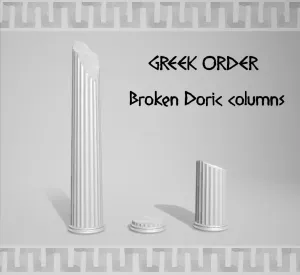 Broken Doric columns