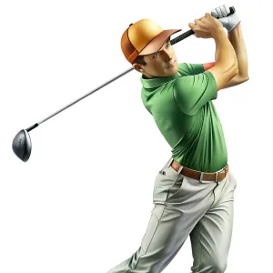 Golfer in action