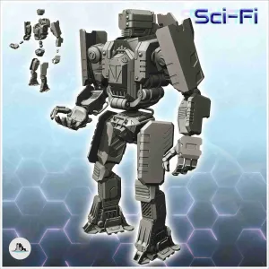 Eddall combat robot (25) - miniatures w40k scifi warhammer t