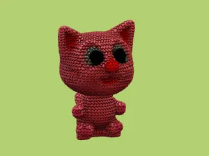 Cute Woven pattern kitty Cat