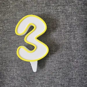 Numéro 3 pour gâteau 🎂